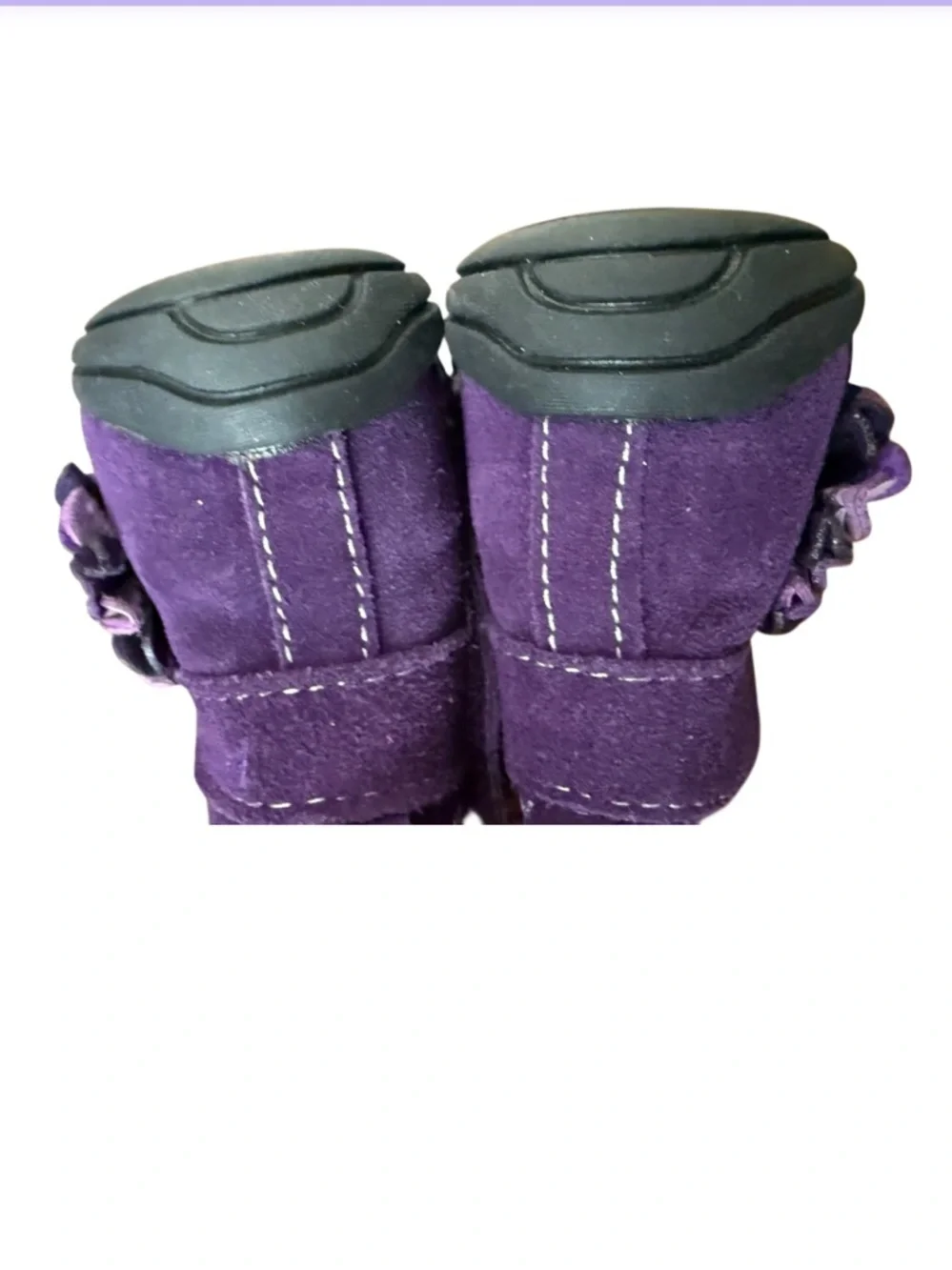 Pediped Purple Flower Suede Booties - Like New Size 4